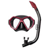 Tusa X-Plore M/S Snorkeling Combo (RM2004/UN0103) Eco Pkg-Black/Metallic Red-