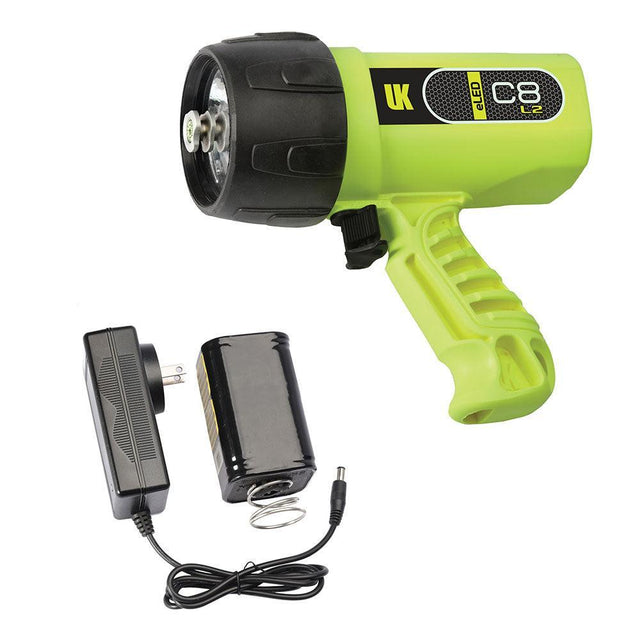 Underwater Kinetics C8 eLED (L2) Rechargeable w/ NiMH Battery/Charger Safety Yellow-