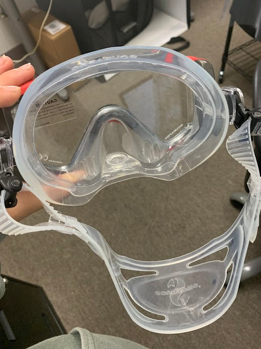 Used Scubapro Crystal Vu Plus Dive Mask W/Purge