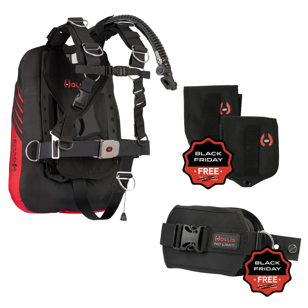 Hollis Elite ST Travel System BCD with FREE LX2 Weight System and 5 LB Non-Ditchable Pockets