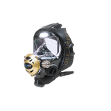Used Ocean Reef Predator Extender-Diving Full Face Mask with INT 2nd Stage, Surface Air Valve & Hose-New SS Adj Knob-
