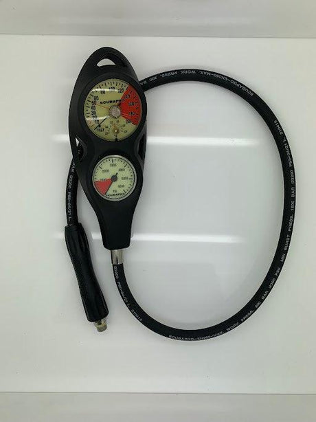 Used Scubapro 2-gauge In-line Dive Console Pgpsi Dgft Imperial-Like New-