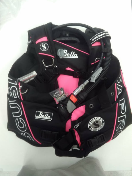 Used Scubapro Bella with Air2 V GEN (2018)-Black/Pink-L-