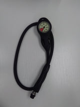 Used Scubapro Compact Plastic Pressure Gauge with Rubber U-Line boot and HP hose Dive Console - PSI-