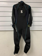 Used Scubapro Definition Steamer 5mm Women's-Black/Turquoise-S-Like New