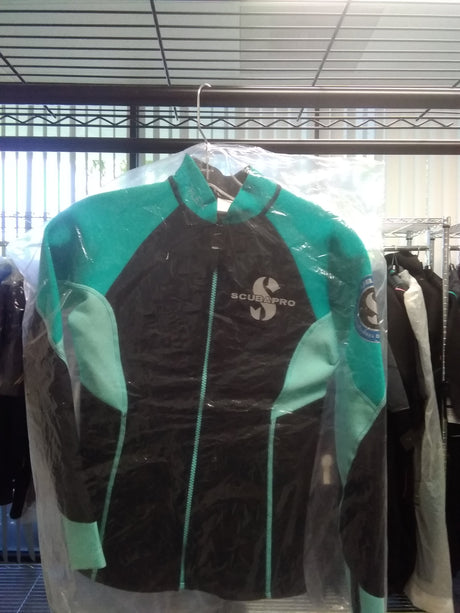Used Scubapro Everflex 1.5 Women's Long Sleeve-Caribbean (Teal)-S-