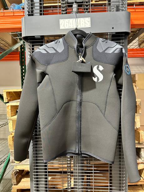 Used Scubapro Everflex Yulex Hoodless Vest 3mm Long Sleeve Men's-M-Like New-