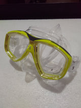 Used Scubapro Flux Twin Dive Mask-Yellow-