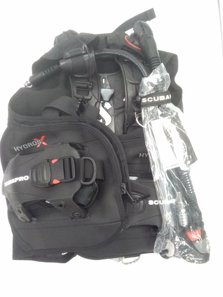 Used Scubapro Hydros X with Air2 Men's BCD-Black-M-