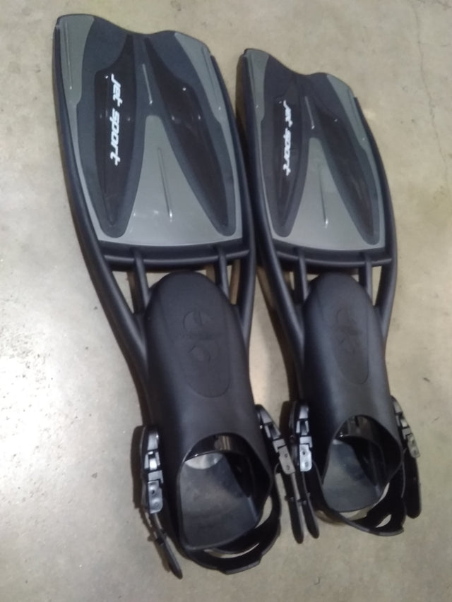 Used Scubapro Jet Sport Adjustable-Black/Gray-M (8-10)-