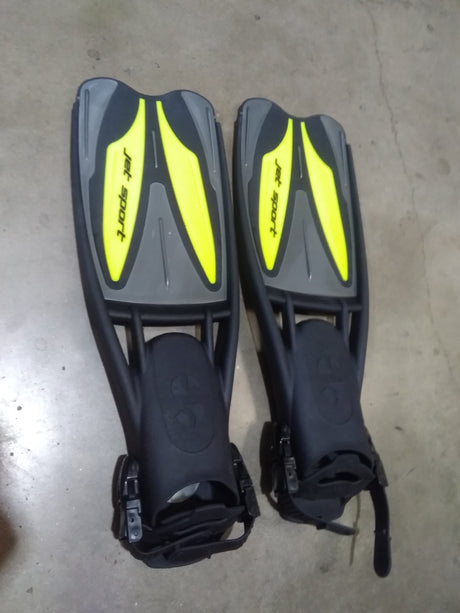 Used Scubapro Jet Sport Adjustable-Black/Gray/Yellow-XS (5-6)-