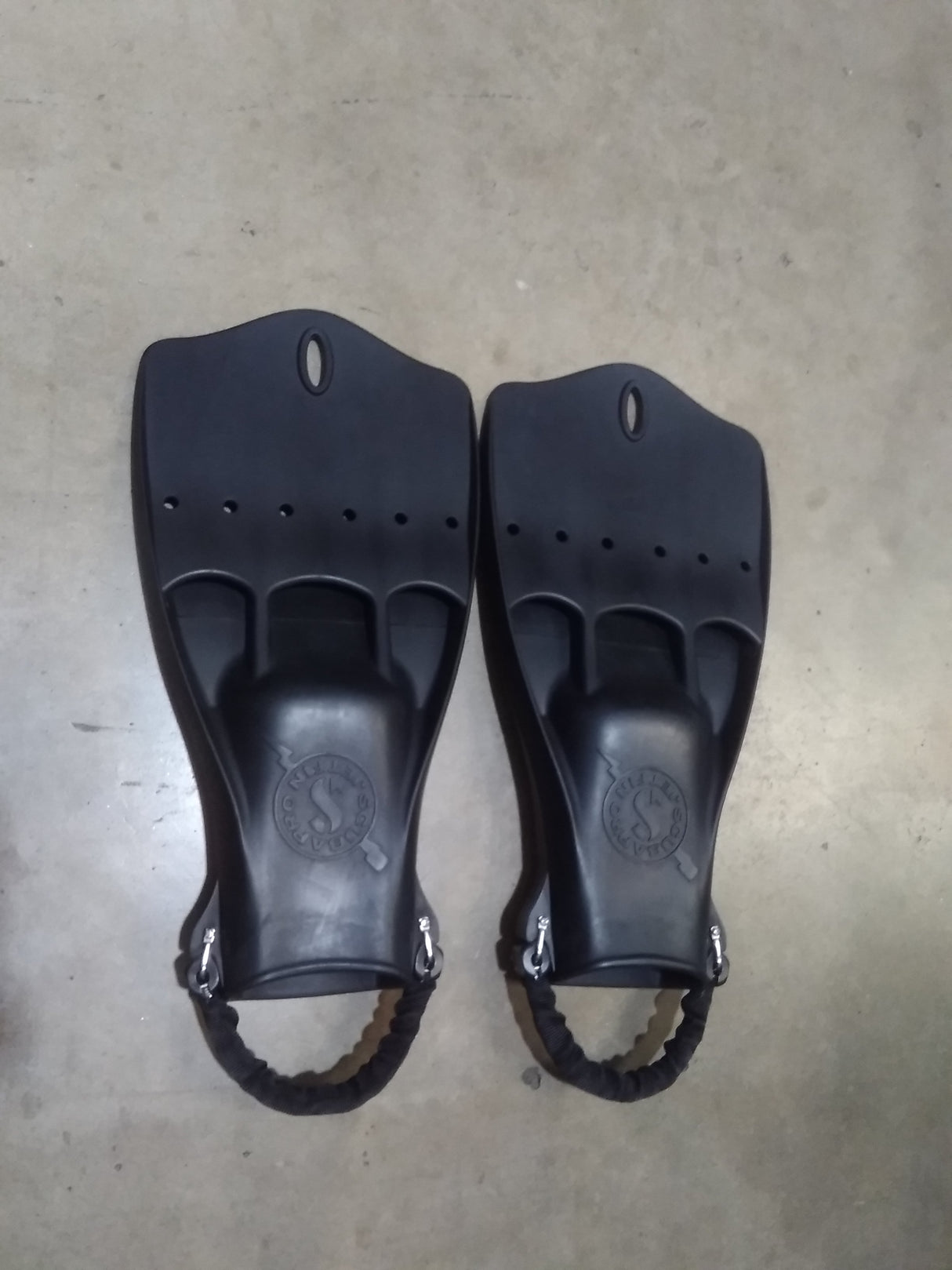 Used Scubapro Jet w/ Spring Heel Strap Scuba Diving Fin-Black-L-