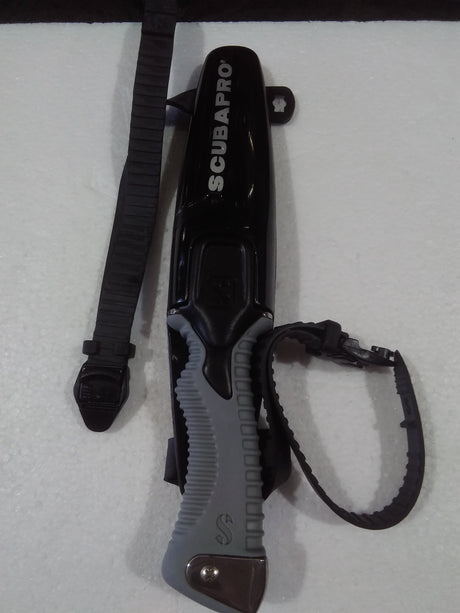 Used Scubapro K6 Stainless Steel Clip Point Full-Sized Dive Knife-