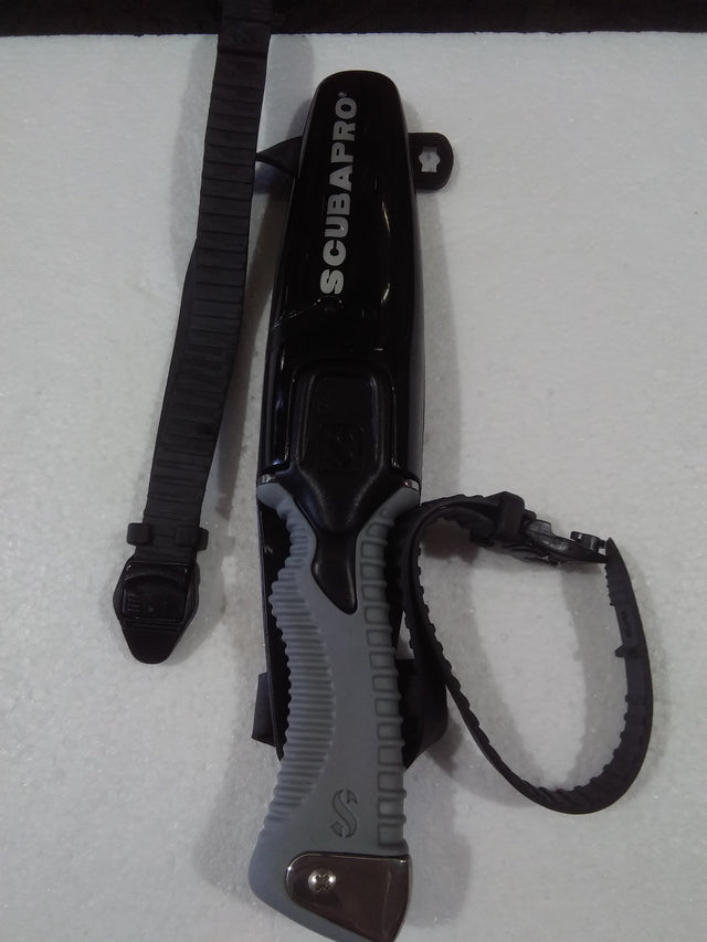 Used Scubapro K6 Stainless Steel Clip Point Full-Sized Dive Knife-