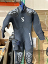 Used Scubapro Novascotia Steamer 7.5mm Mens Semi Drysuit w/ Hood-Black-Like New-