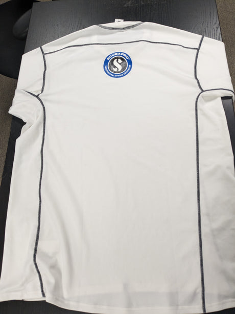 Used Scubapro Rash Guard Mens, C-Flow, Short Sleeve (UPF50)-