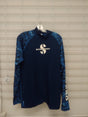 Used Scubapro Rash Guard Mens, Long Sleeve (UPF50)-Aegean Blue-S-