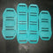 Used Scubapro S - TEK Shoulder & Waist Pad Kit-Turquoise-