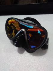 Used Scubapro Synergy 2 Trufit Scuba Diving Mask w/ Comfort Strap-Black/Silver - Mirrored Lens-