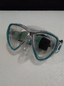 Used Scubapro Synergy Mini Dive Mask W Comfort Strap-Turquoise/Silver-Clear-