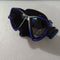 Used Scubapro Synergy Mini Dive Mask with Comfort Strap-Blue/Silver Black Skirt-