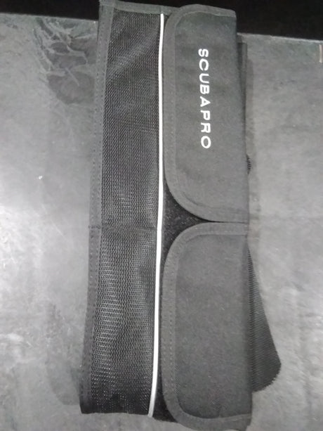 Used Scubapro Weight Pocket Belt - Black with Black Nylon Buckle-S (26"-34")-