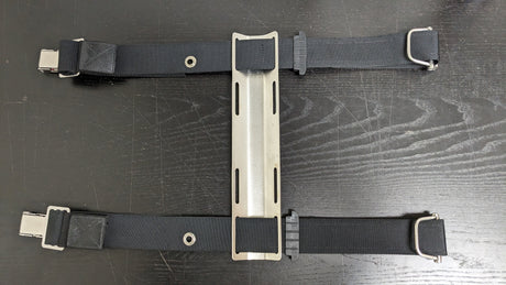 Used Scubapro X-Tek Single Tank Adaptor 2 Super Cinch Straps Included-Acceptable-