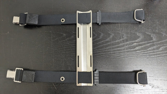 Used Scubapro X-Tek Single Tank Adaptor 2 Super Cinch Straps Included-Acceptable-