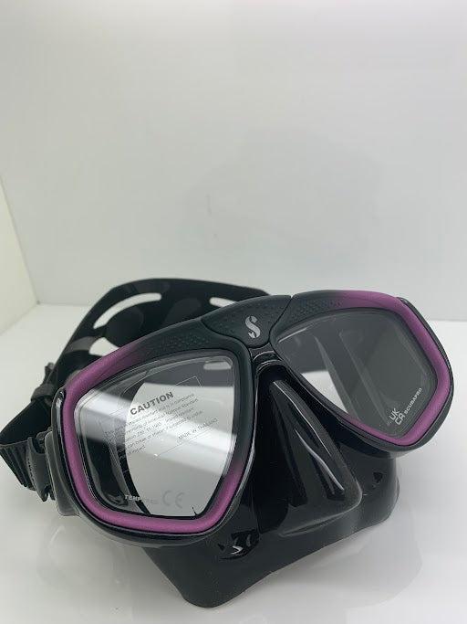 Used Scubapro Zoom Evo Dive Mask-Purple/Black-Like New-