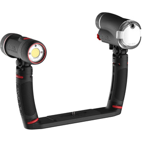 Used SeaLife Sea Dragon Duo 3000F Flash Set (flash, 3000 Auto light, 2x grips, dual tray, Duo Case)-Very Good-