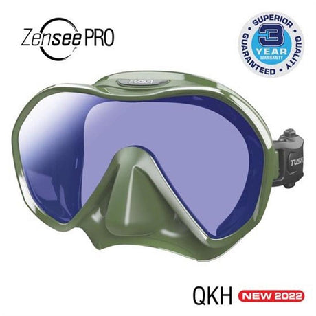 Used Tusa Zensee Pro Mask-Khaki-