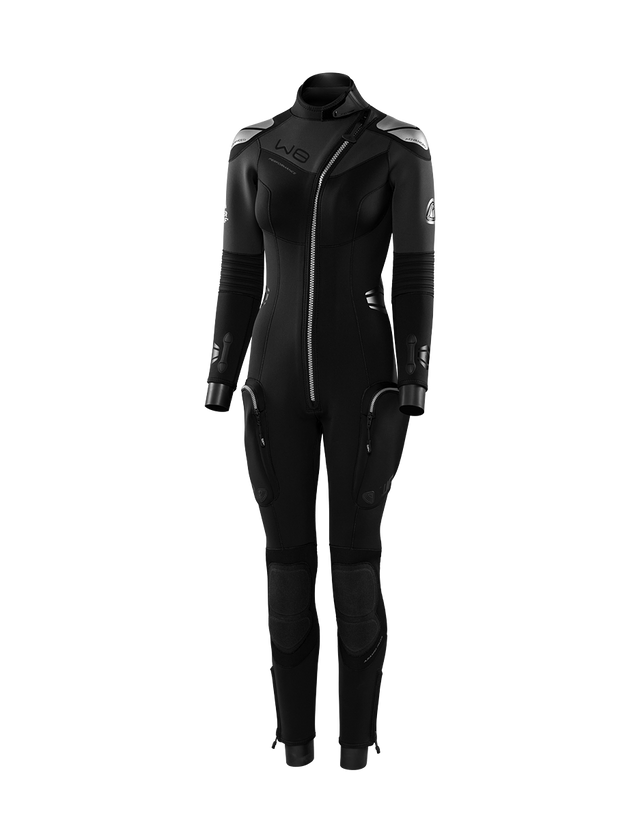 Waterproof W8 Fullsuit Front Zip 5mm Diving Wetsuit - Womens-XS-