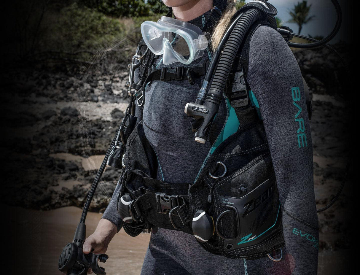 Zeagle Marina, w/inflator, hose and RE valve + Suunto Zoop Novo Package-