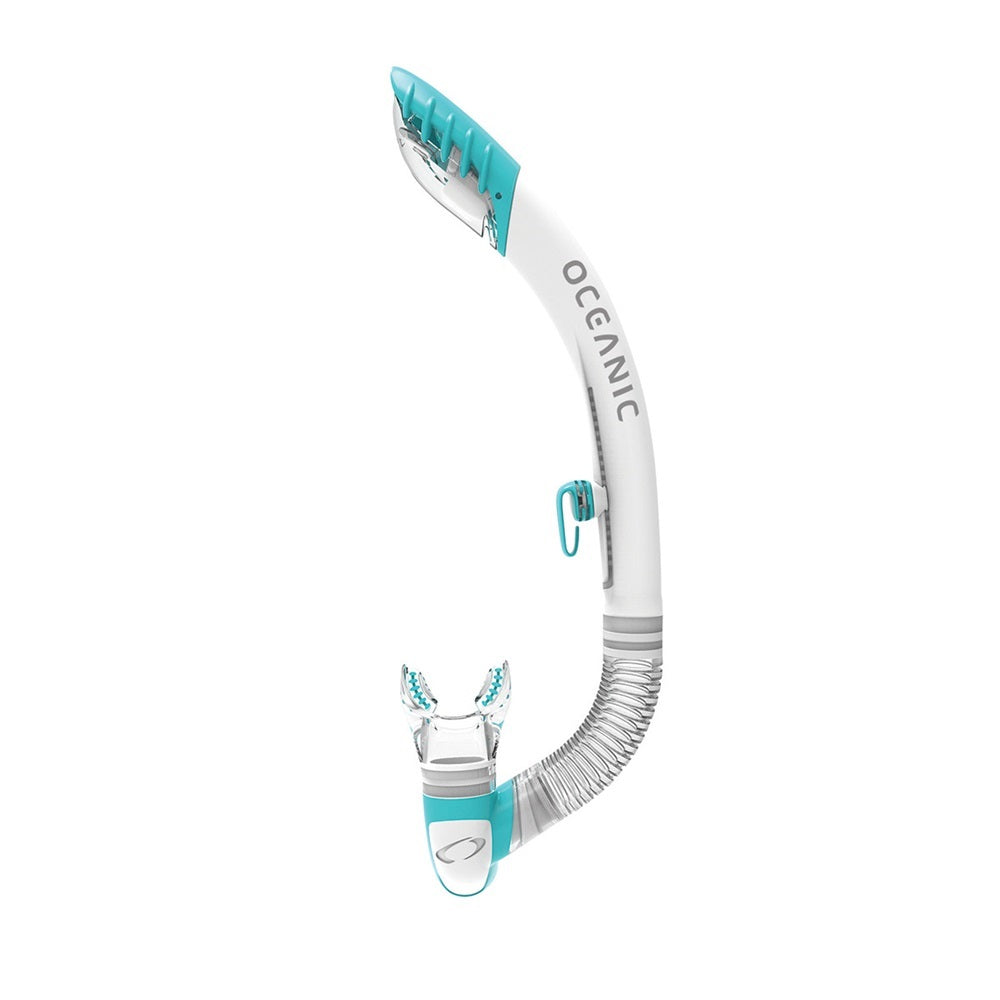 Used Oceanic Ultra Dry 2 Snorkel-White/Sea Blue