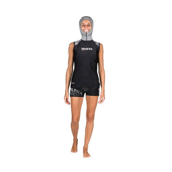 Mares Ultraskin Sleeveless She Dives Rash Guard with Hood - Womens-XX-Large