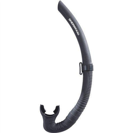 Sherwood Onyx Snorkel-Black Silicone