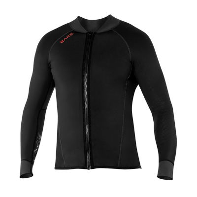 Bare 2 MM Exowear Mens Neoprene Front Zip Scuba Diving Jacket
