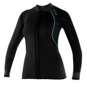 Bare 2 MM Exowear Womens Neoprene Front Zip Scuba Diving Jacket-2
