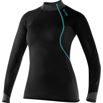 Bare 2 MM Exowear Womens Neoprene Long Sleeve Scuba Diving Top