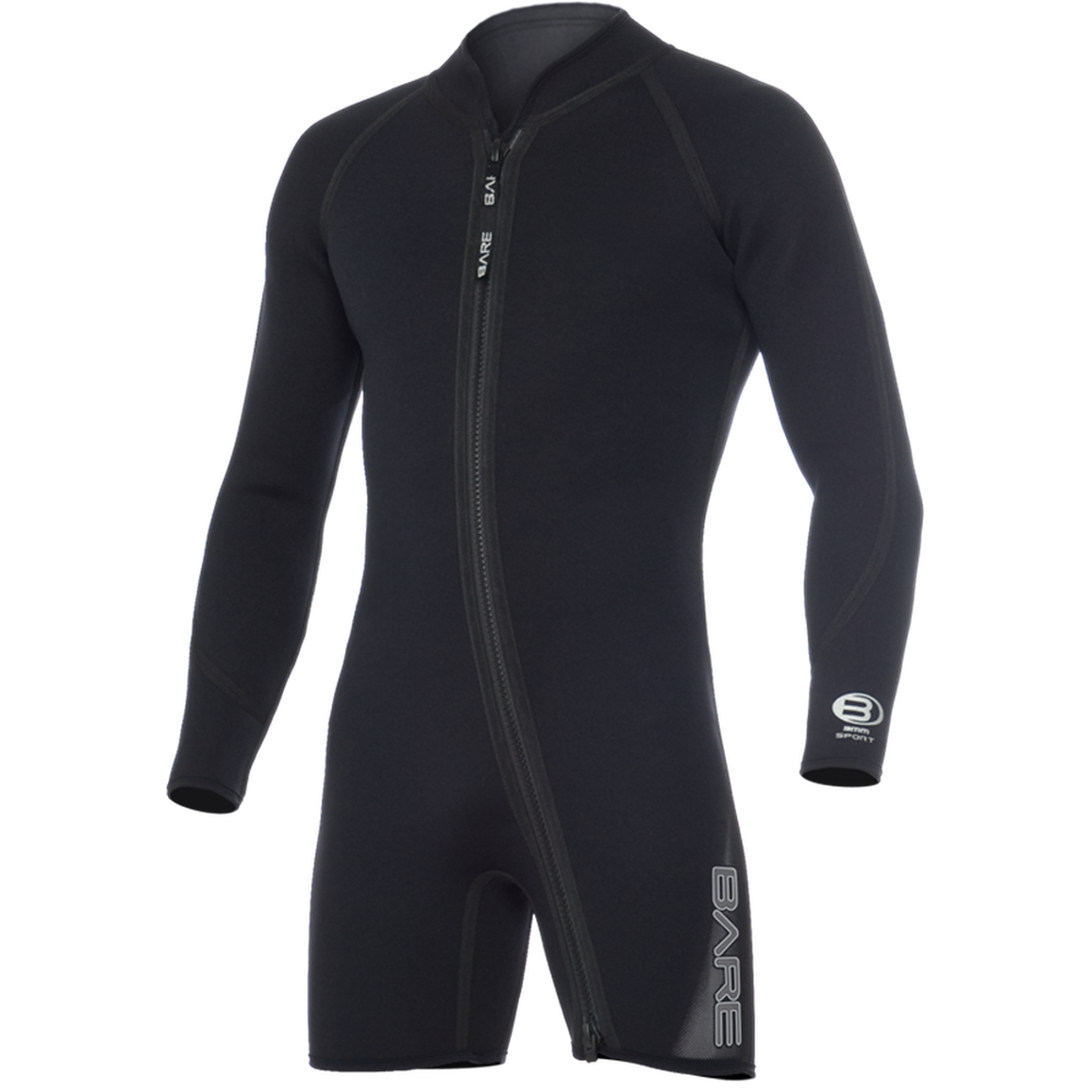 Bare 3 MM Sport Mens Step-In Jacket Shorty Scuba Diving Wetsuit-S