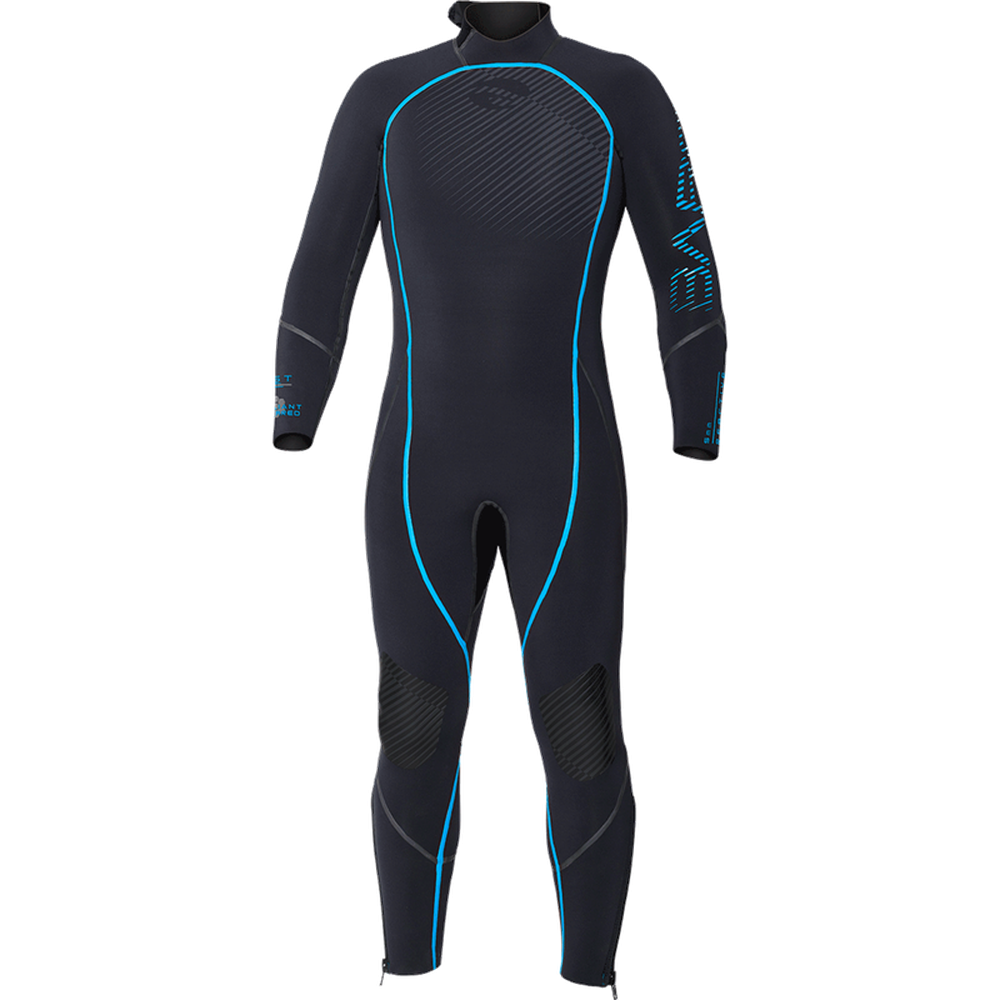 Bare 5 MM Reactive Full-Stretch Mens Scuba Diving Wetsuit-Blue