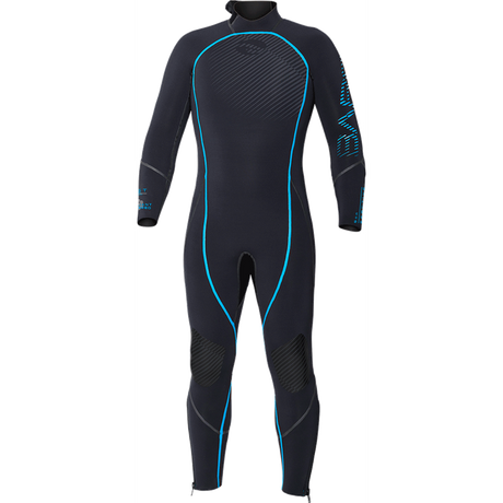 Bare 5 MM Reactive Full-Stretch Mens Scuba Diving Wetsuit-Blue