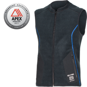 Bare SB System Mens Mid Layer Vest for Extra Cold Dives-