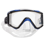 Used Scubapro Crystal Vu Plus Dive Mask W/Purge-Black/Blue