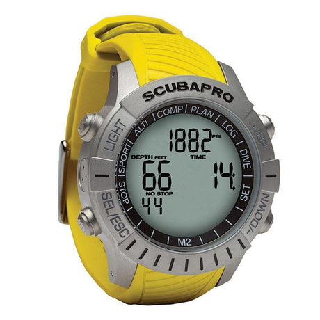 Scubapro M2 Dive Computer Wrist Strap Set-Yellow Strap