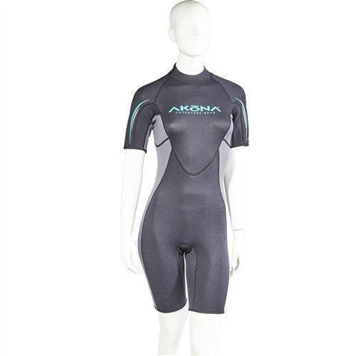 Akona 3mm Women Shorty Suit Tiffany, 5 Size-5