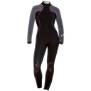 Bare 3/2 MM Nixie Ultra OMNIRED Infrared Technology and Full-Stretch Construction Womens Scuba Diving Wetsuit-Grey Heather