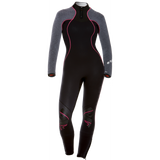 Bare 3/2 MM Nixie Ultra OMNIRED Infrared Technology and Full-Stretch Construction Womens Scuba Diving Wetsuit-Grey Heather