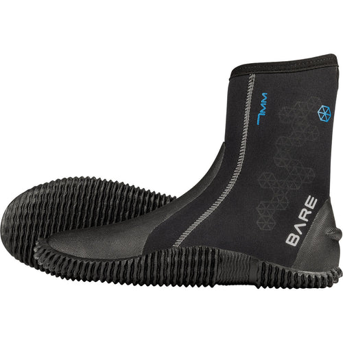 Bare 7mm S-Flex Boot-Black