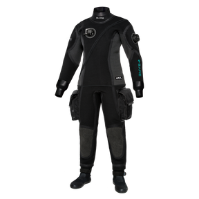 Bare Guardian Tech Womens Drysuit w/ Tech Boots-Aqua